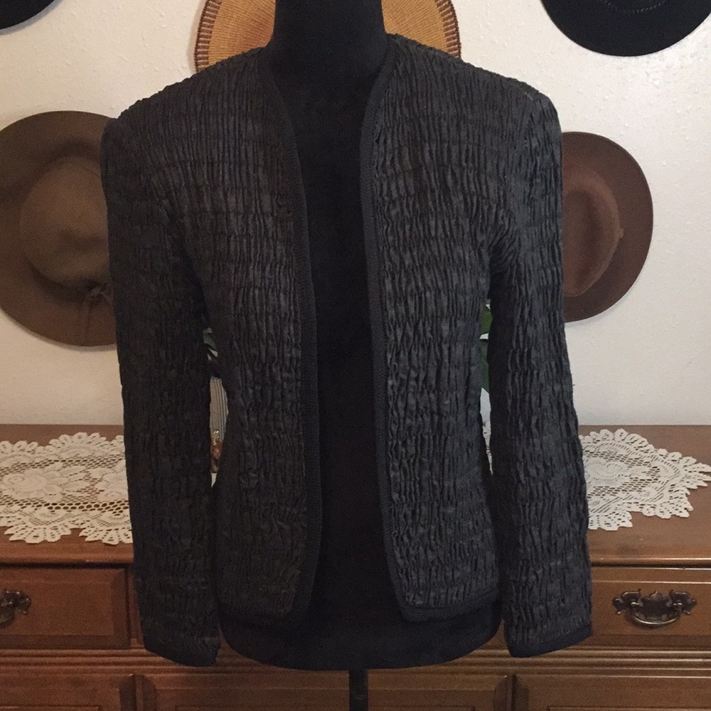 VTG Black Saks Fifth Avenue Quilted Jacket